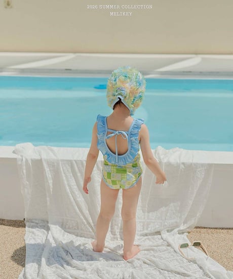 予約 melikey Garden frill swimming suit