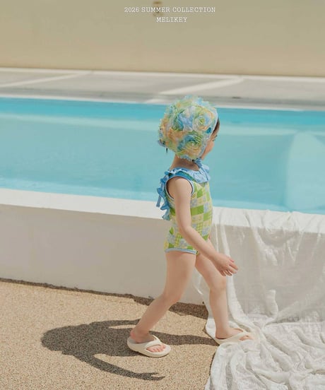 予約 melikey Garden frill swimming suit