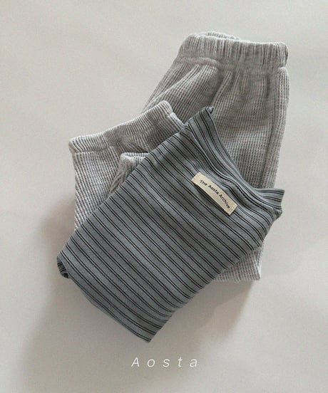 即納aosta Waffle pants