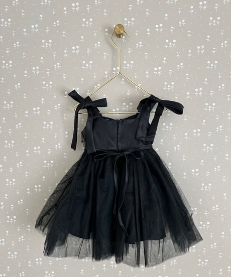 即納black ribbon dress