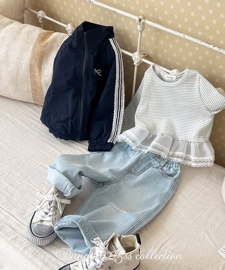 即納wide denim Pants