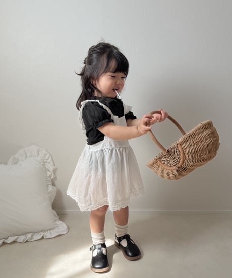 即納mimi market Pleated Collar Tee