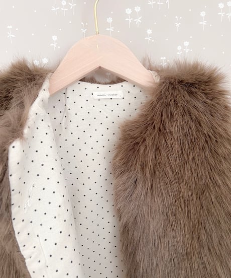 即納 mimi market fur vest