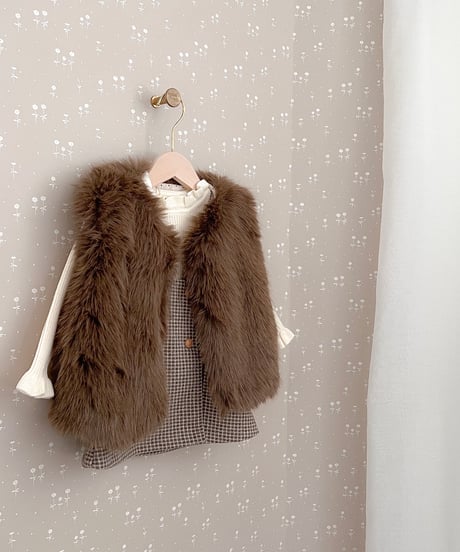 即納 mimi market fur vest
