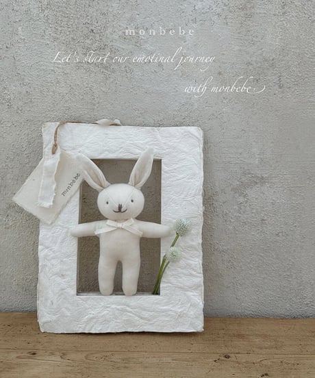 即納 monbebe bunny/bear rattle