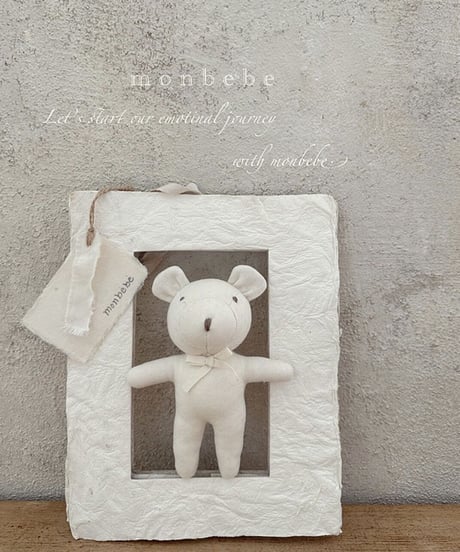 即納 monbebe bunny/bear rattle