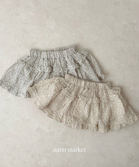 予約mimi market Line frill skirt