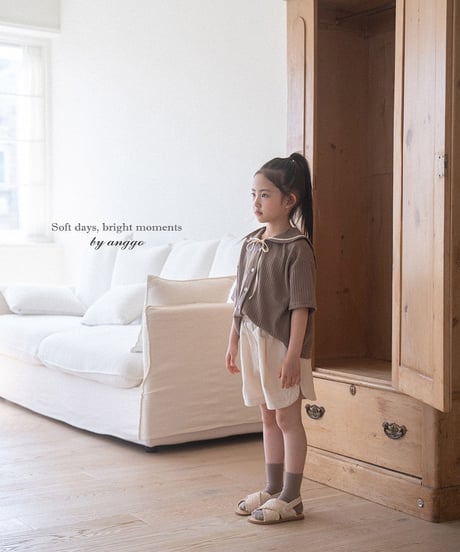即納anggo Sailor collar T-shirt