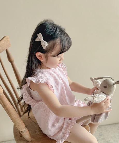 即納 bebe nine Romantic ribbon ruffle set