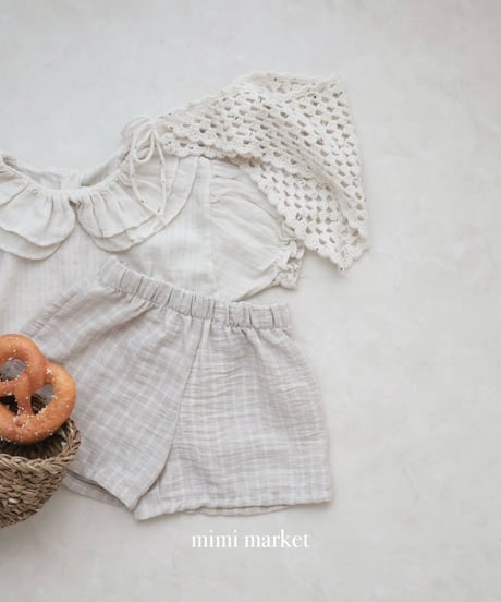 即納mimi market check short pants