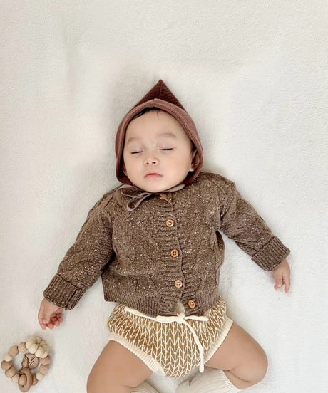 即納marble  Knit cardigan