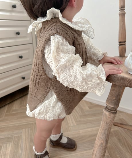 即納aosta Knit vest