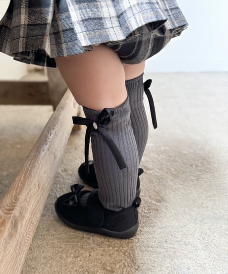 即納 ribbon lib high socks