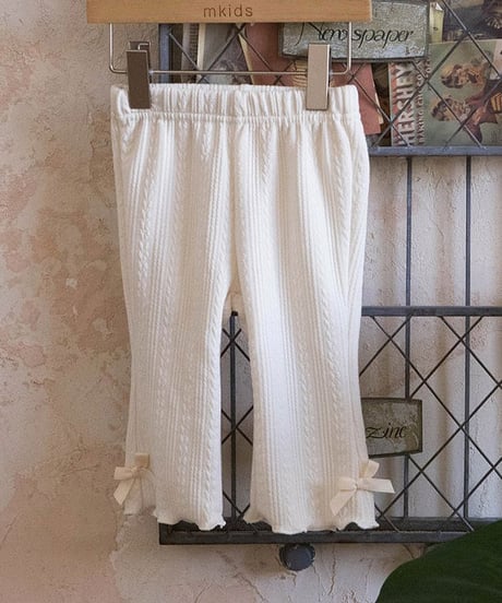 即納m-kids An-frill pants