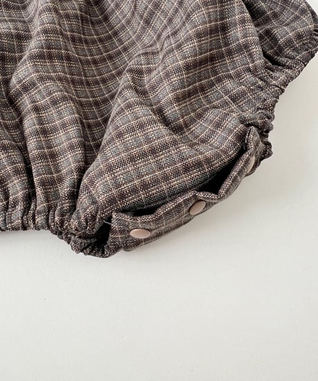 即納antique plaid salopette