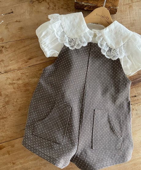 即納Anne shirley Dot suspender pants