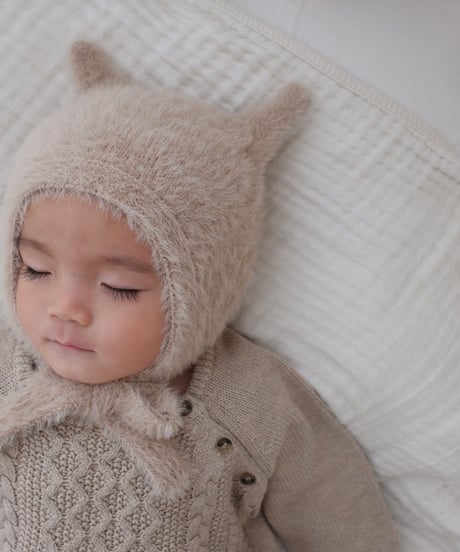 即納nekoneko knit bonnet