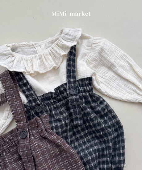 即納 mimi market Nougat Blanc blouse