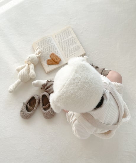 即納Teddybear salopette & lib tee Set