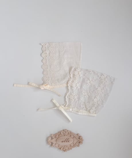 即納  Sherry lace bonnet