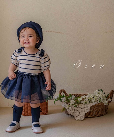 即納 OREN Claire Stripe Tulle Suit
