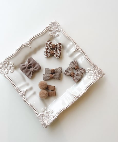 即納retro ribbon clip set