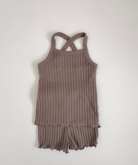 即納back cross camisole set up