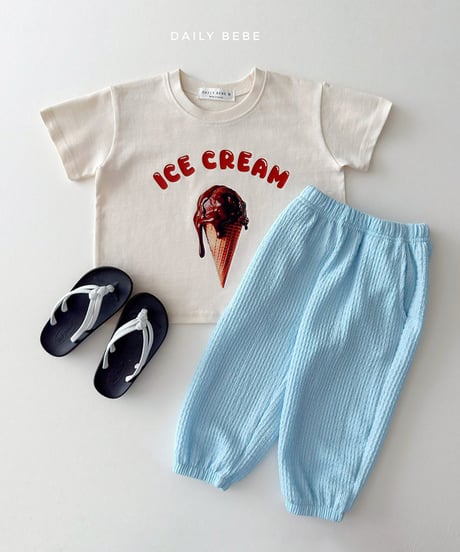 即納 daily bebe Ice cream short-sleeved tee
