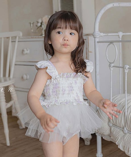 予約 OREN Flora Tulle Swimsuit
