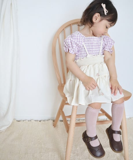 即納baby openwork knee high socks