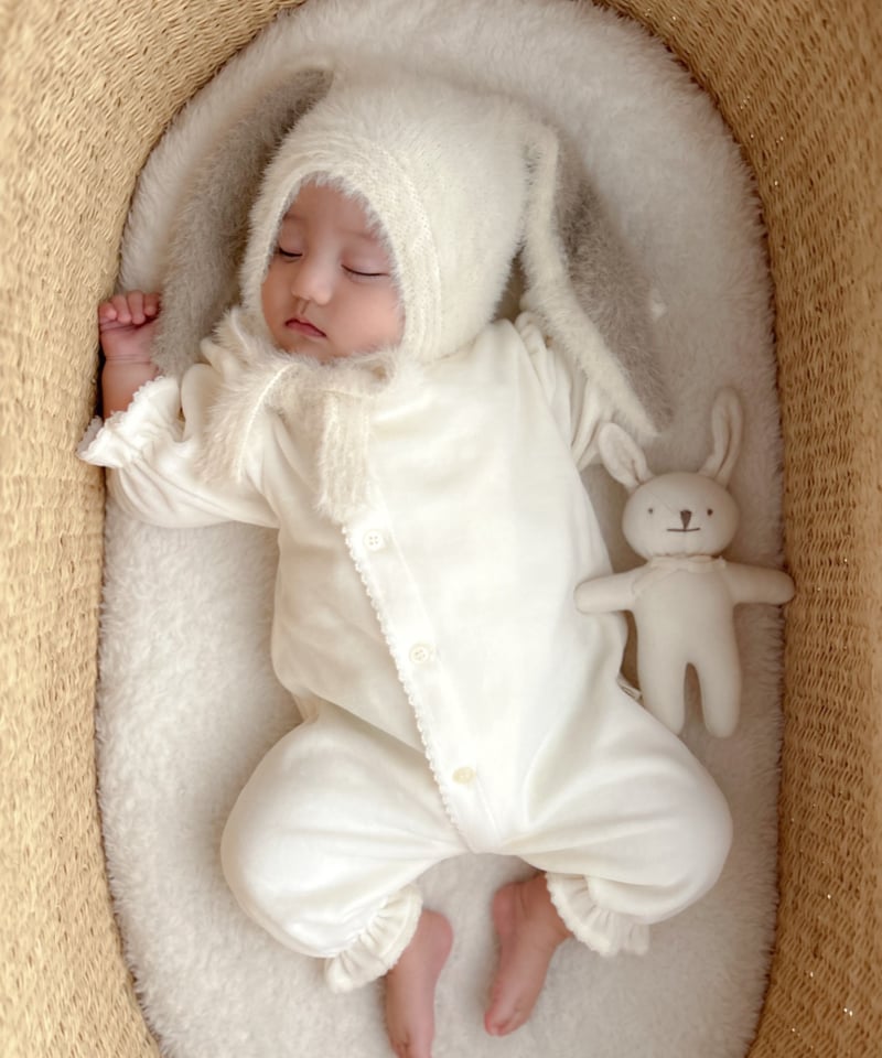 即納rabbit knit bonnet | alli.