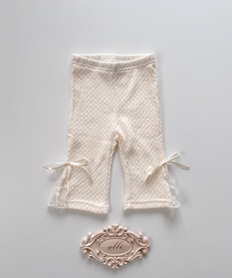 即納  lace boots cut pants