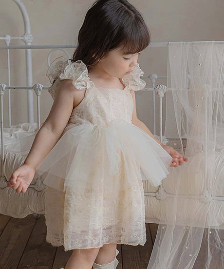 予約 OREN Shiny Tulle Dress
