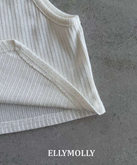 予約Elly Molly Clean V-cut tanktop