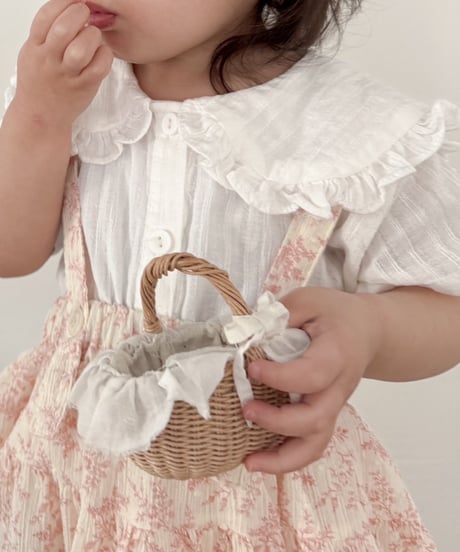 即納 mini frill collar blouse