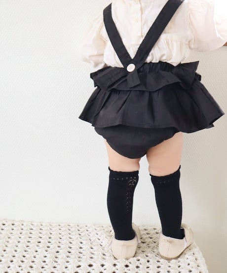 即納baby openwork knee high socks