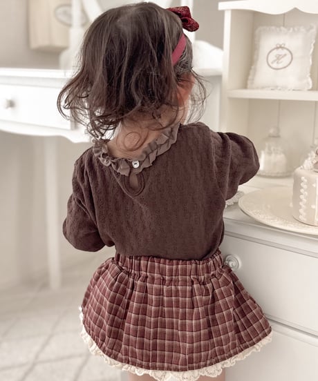 即納mimi market Lace short vacation skirt