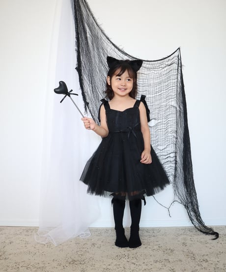 即納black ribbon dress
