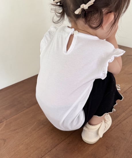 即納bebe nine Angel Summer Frill T