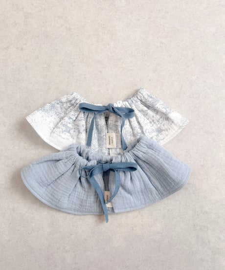 即納double  gauze  bib