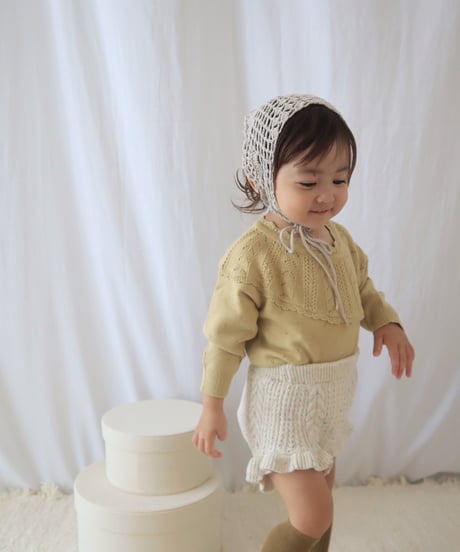 即納mix knit  bloomers