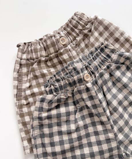 即納 nunubiel check pants