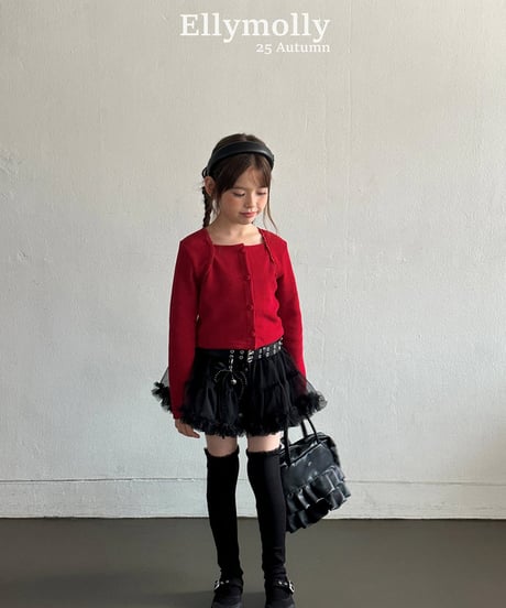 即納 EllyMolly Frilly High Socks