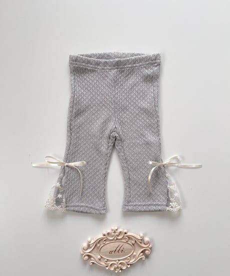 即納  lace boots cut pants
