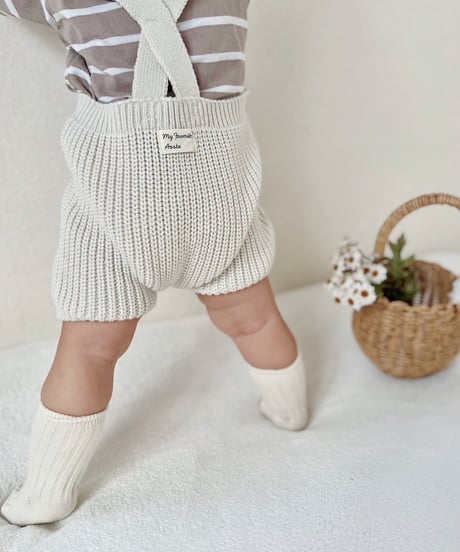 即納aosta Knit Overalls