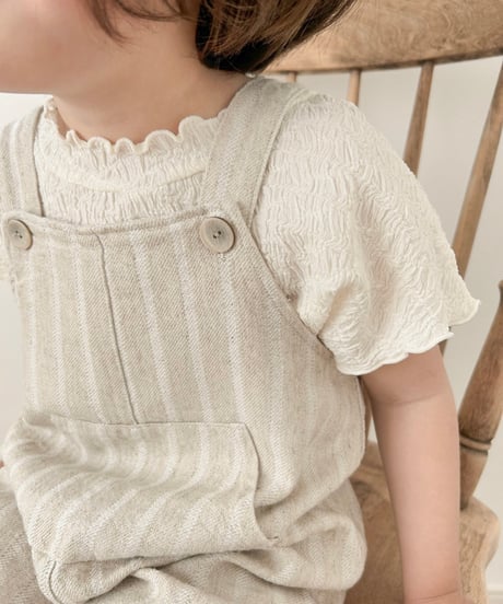 即納 nunubiel Linen suspender pants