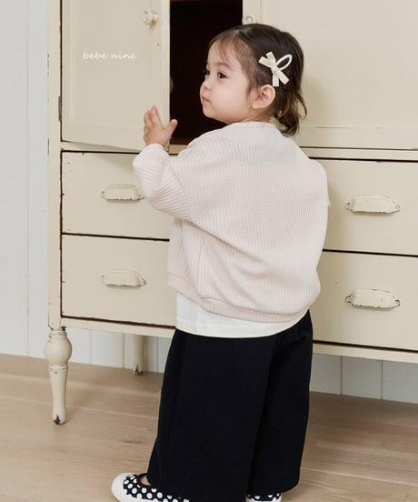 即納Coco waffle cardigan
