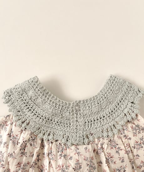 即納flower knit one-piece