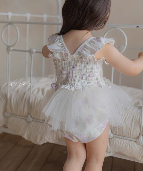 予約 OREN Flora Tulle Swimsuit