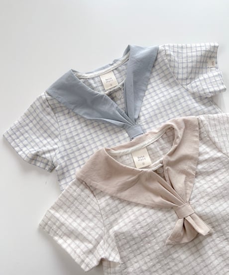 即納 bebeholic Sailor Marine blouse